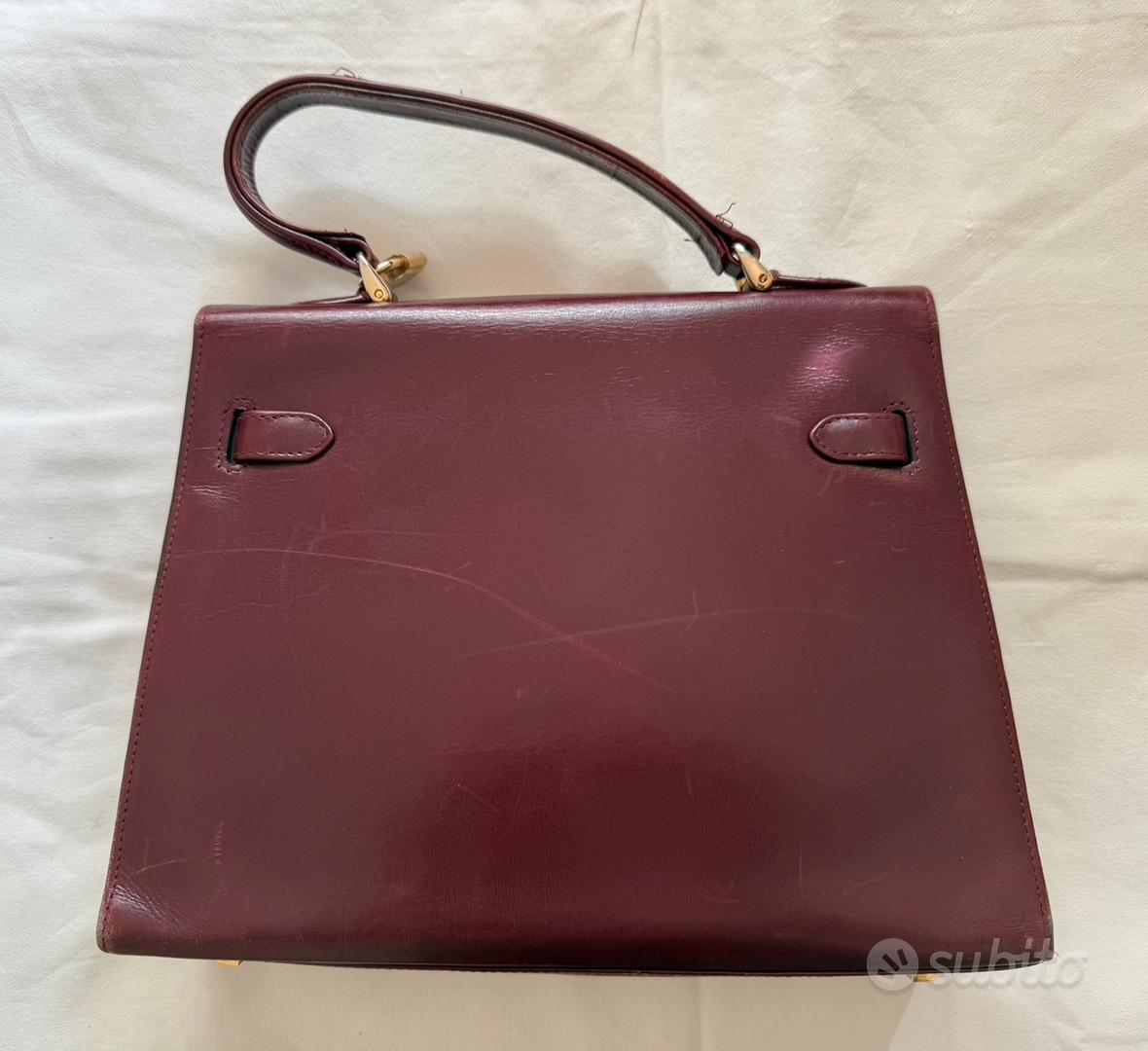 SAC À MAIN & TRACOLLA EN VRAI CUIR MARROWN CLAIR - MARQUE ALTIERI, MODÈLE KELLY (NEUF AVEC ÉTIQUETTES)
