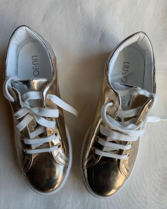 Liu Jo Agyness sneakers donna 37 oro metallizzato