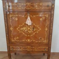 Mobile Bar in legno intarsiato