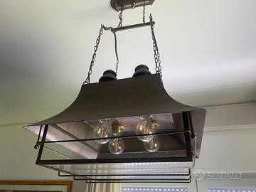 Lampadario Piantana e portachiavi anni70