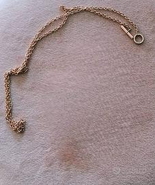 Dodo collana catenina oro rosa t-bar