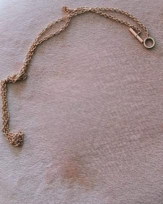 Dodo collana catenina oro rosa t-bar