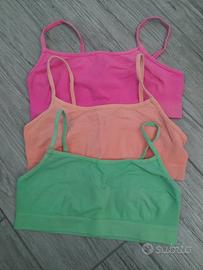 3 top microfibra per bambina