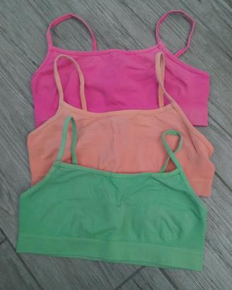 3 top microfibra per bambina