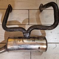 Marmitta scarico inox Supersprint fiat 500 126 