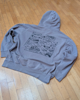 Felpa Scout modello Oversize colore Lilla