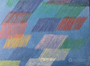 Piero Dorazio Litografia 1984 cm 34x25