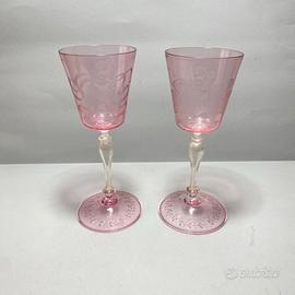 Coppia di Bicchieri da Collezione con stemma risal