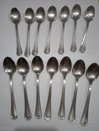 Set 14 Cucchiaini da Dessert/Tè in Acciaio Inox 18