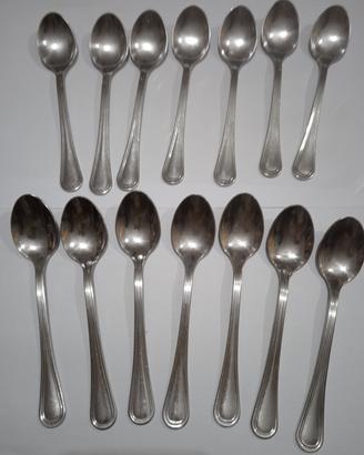 Set 12 Cucchiaini Da Caffè In Acciaio Inox | Cucchiaini Da Dessert 15 Cm | Posate Per Bambini E Uso Quotidiano