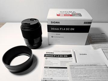Obiettivo Sigma 30mm F1.4 per Fuji X - ECCELLENTE
