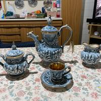 Servizio da caffé da 6 ceramica Capodimonte