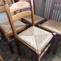 sedie in legno massiccio 