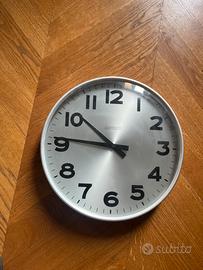 Orologio da parete Kriptonite color acciaio cm 42