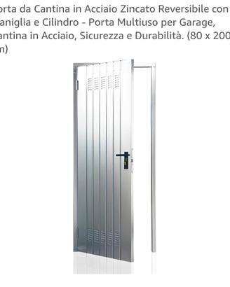 porta cantina in acciaio zincato