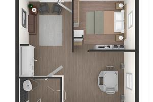 Bilocale con box privato 540 euro - Calolziocorte