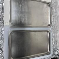 Set 4  gastronorm 1/1 alte 2 cm in acciaio inox