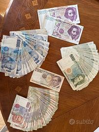 Banconote lire vari tagli