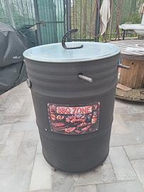 Affumicatore, barbecue a carbone