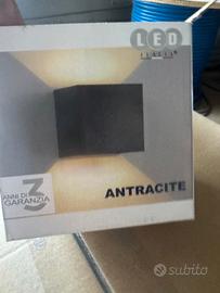 faretti da muro quadrati nero o bianco