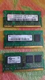 Ram SO-DIMM 512 Mb in tre banchi
