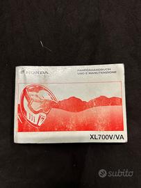 Manuale uso e manutenzione Honda XL700V/VA