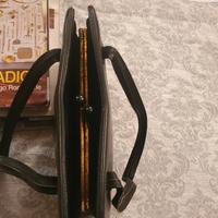 Borsa donna in pelle nera anni 50