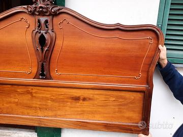Testiera letto con comodini vintage