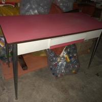 tavolino formica rosso vintage 