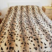 coperta matrimoniale vintage pelliccia sintetica 