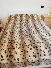 coperta matrimoniale vintage pelliccia sintetica 