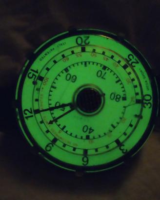 Profondimetro SUB vintage MEGA SPORT TORINO ITALY