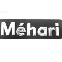 Monogramma " Mehari" (base metallica in rilievo)