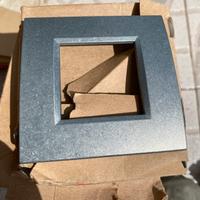 Placca 2 moduli living light grigio native