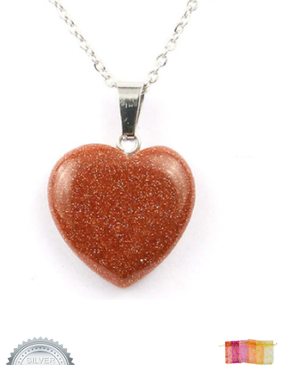 Collana in Argento 925 Ciondolo Gold Sandstone