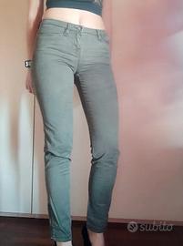 pantalone verde militare donna