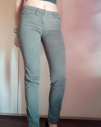 pantalone verde militare donna