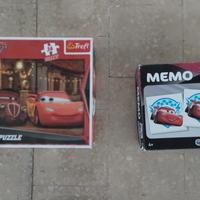 giochi Cars puzzle e memory