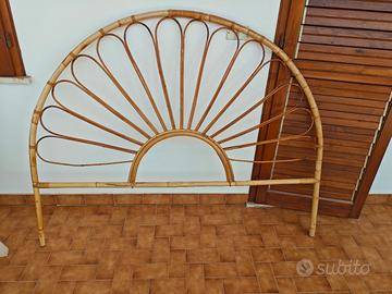 letto matrimoniale VIMINI/BAMBOO completo 