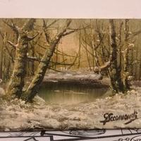 Dipinto Giovanni Secomandi Olio Su Tela. 24 x 18.