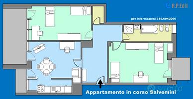 Appartamento 4 posti letto in zona Mirafiori
