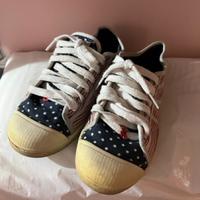 Scarpe basse con lacci colori americani