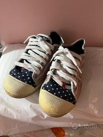 Scarpe basse con lacci colori americani