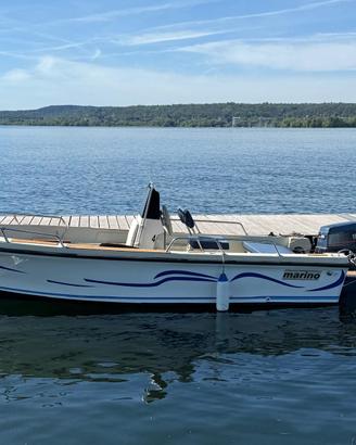 Open Marino 4,70 con Yamaha top 700 25 cv
