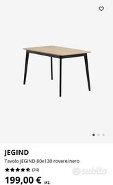 Tavolo jysk nuovo 80x130