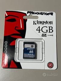 Lotto scheda sd 4gb kingston sd4