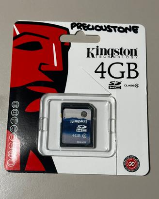 Lotto scheda sd 4gb kingston sd4
