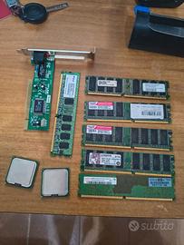 Lotto Componenti PC Vintage RAM e CPU Pentium 4