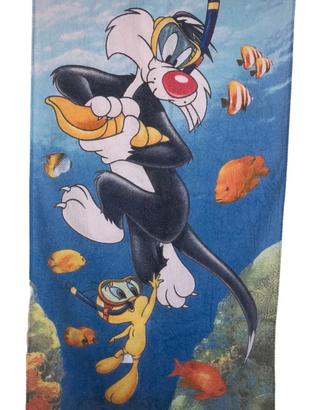 Telo mare gatto Tom e Titti