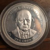 Mezza Corona   Churchill 1974 ARGENTO 925